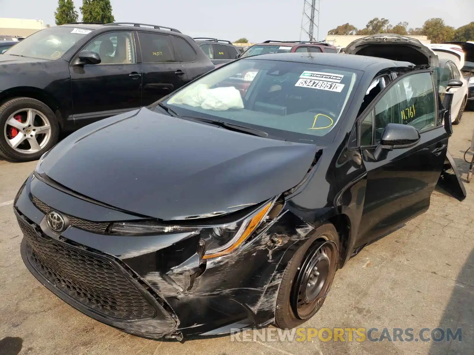 2 Photograph of a damaged car 5YFEPMAE3MP242330 TOYOTA COROLLA 2021