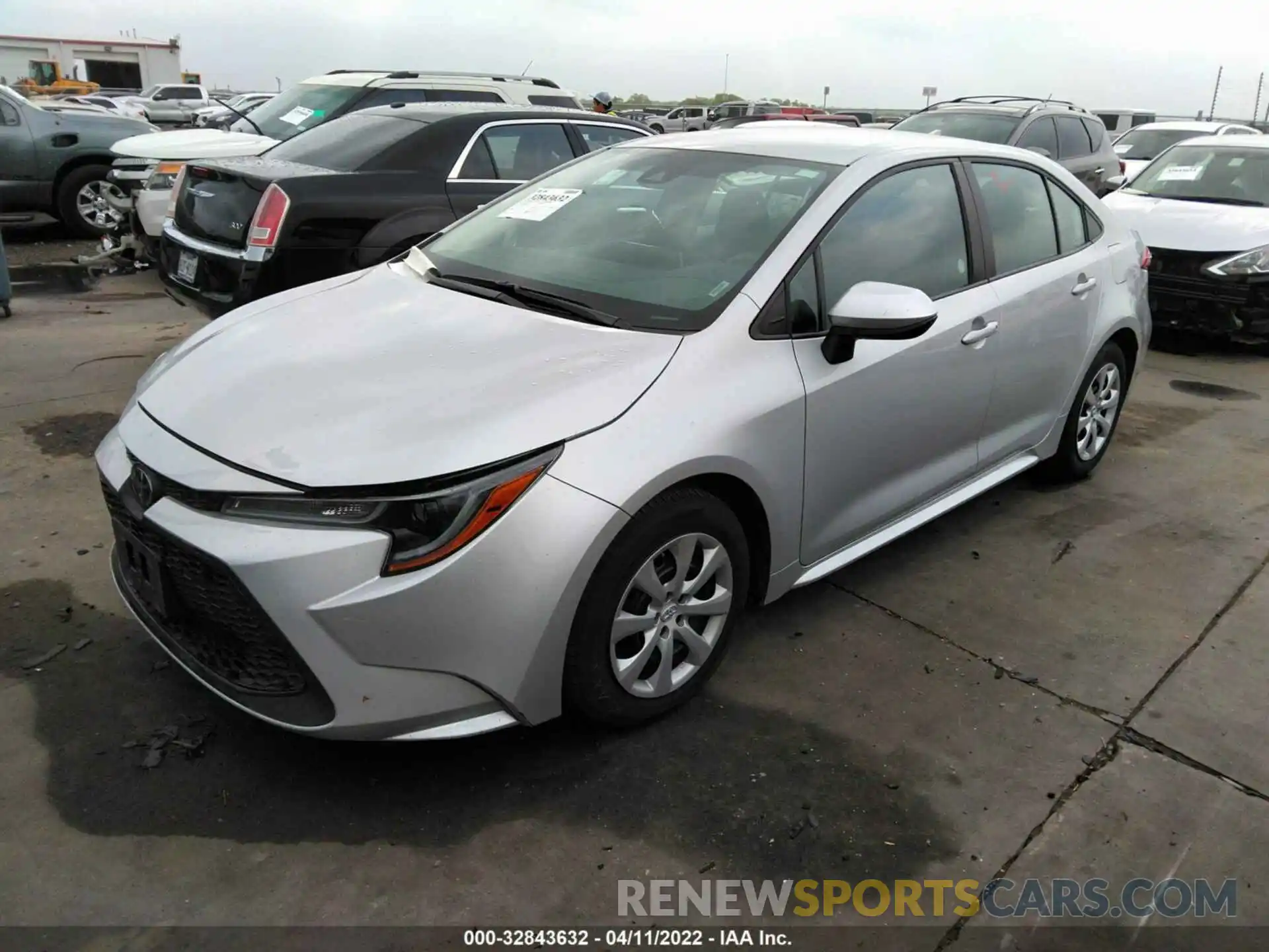 2 Photograph of a damaged car 5YFEPMAE3MP243347 TOYOTA COROLLA 2021