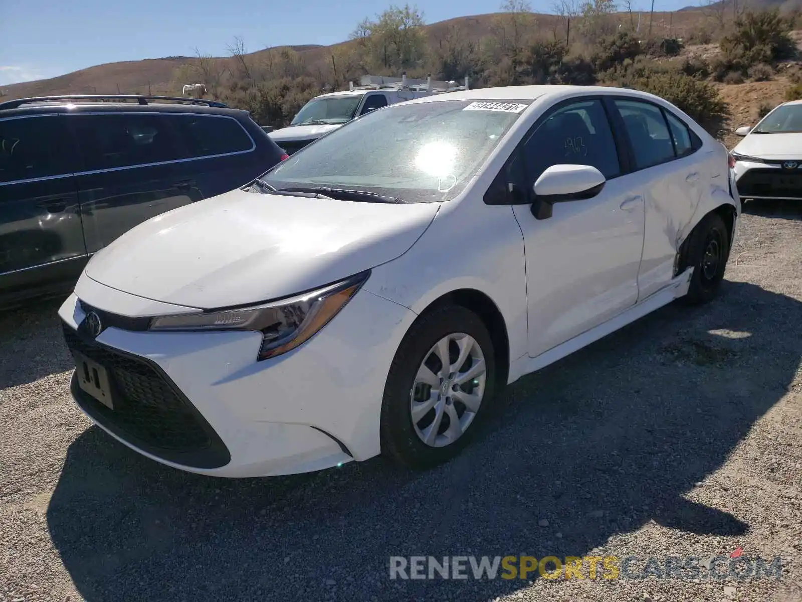 2 Photograph of a damaged car 5YFEPMAE3MP243493 TOYOTA COROLLA 2021