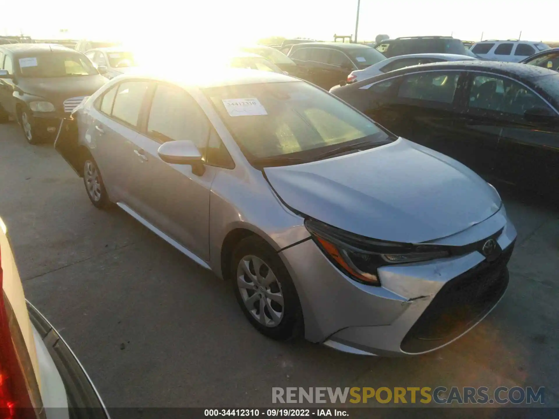 1 Photograph of a damaged car 5YFEPMAE3MP243607 TOYOTA COROLLA 2021