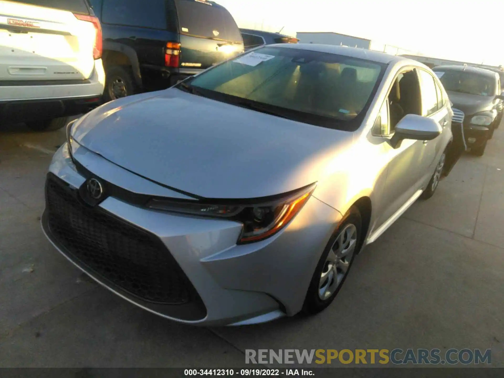 2 Photograph of a damaged car 5YFEPMAE3MP243607 TOYOTA COROLLA 2021