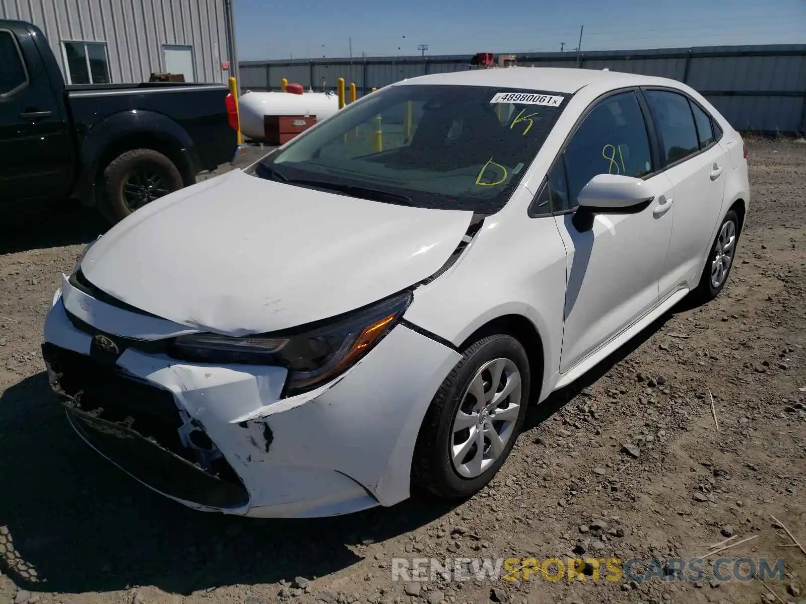 2 Photograph of a damaged car 5YFEPMAE3MP243753 TOYOTA COROLLA 2021