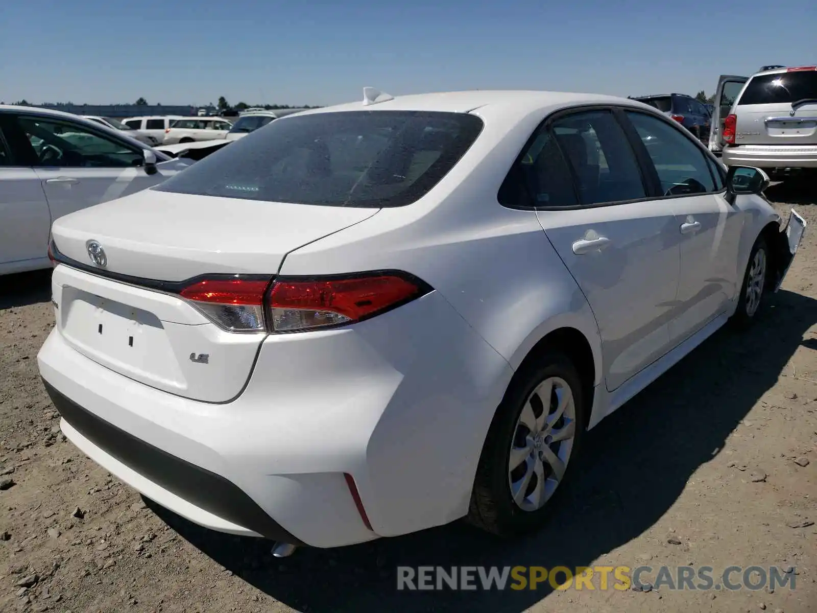 4 Photograph of a damaged car 5YFEPMAE3MP243753 TOYOTA COROLLA 2021