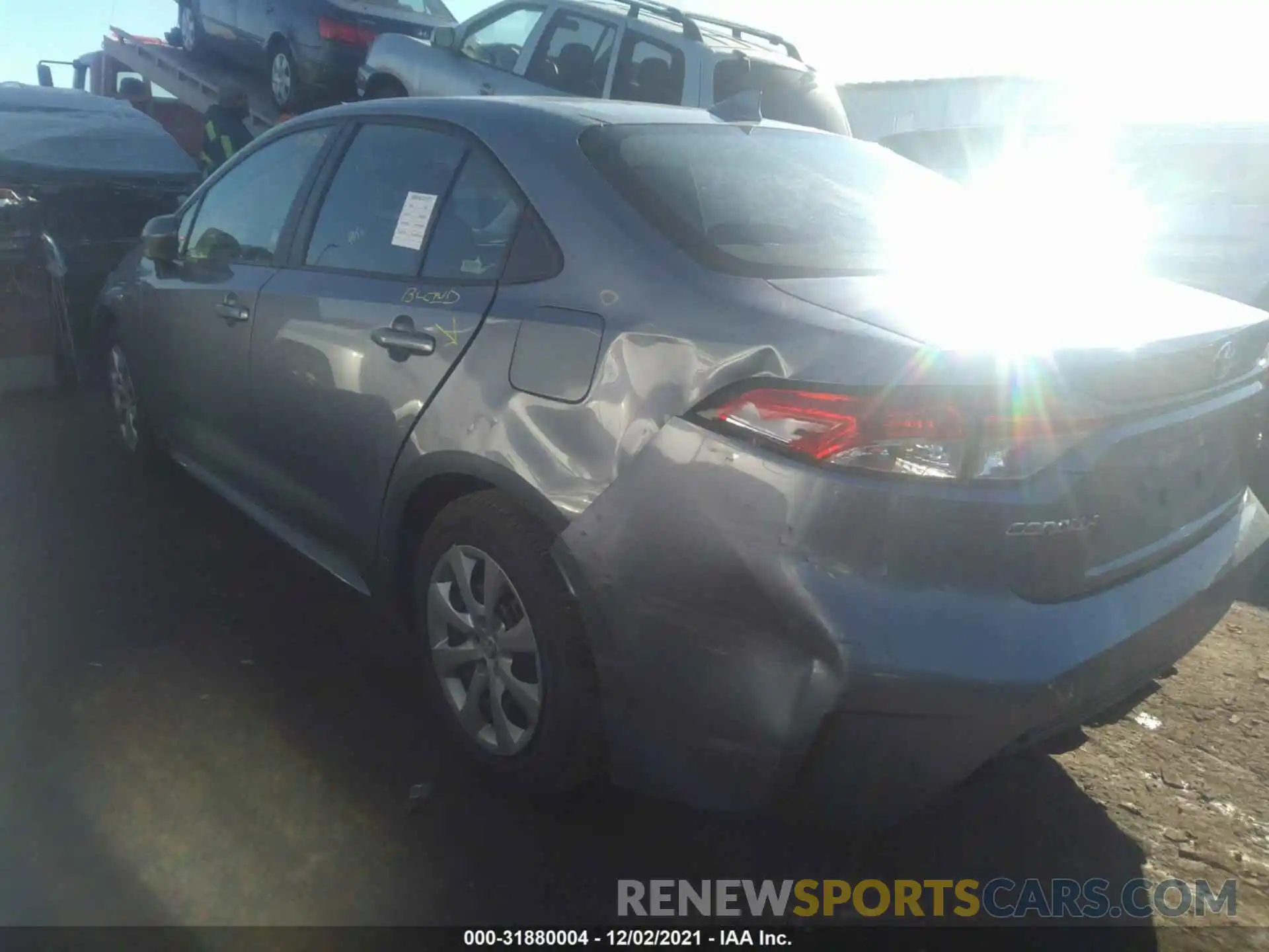 3 Photograph of a damaged car 5YFEPMAE3MP243994 TOYOTA COROLLA 2021