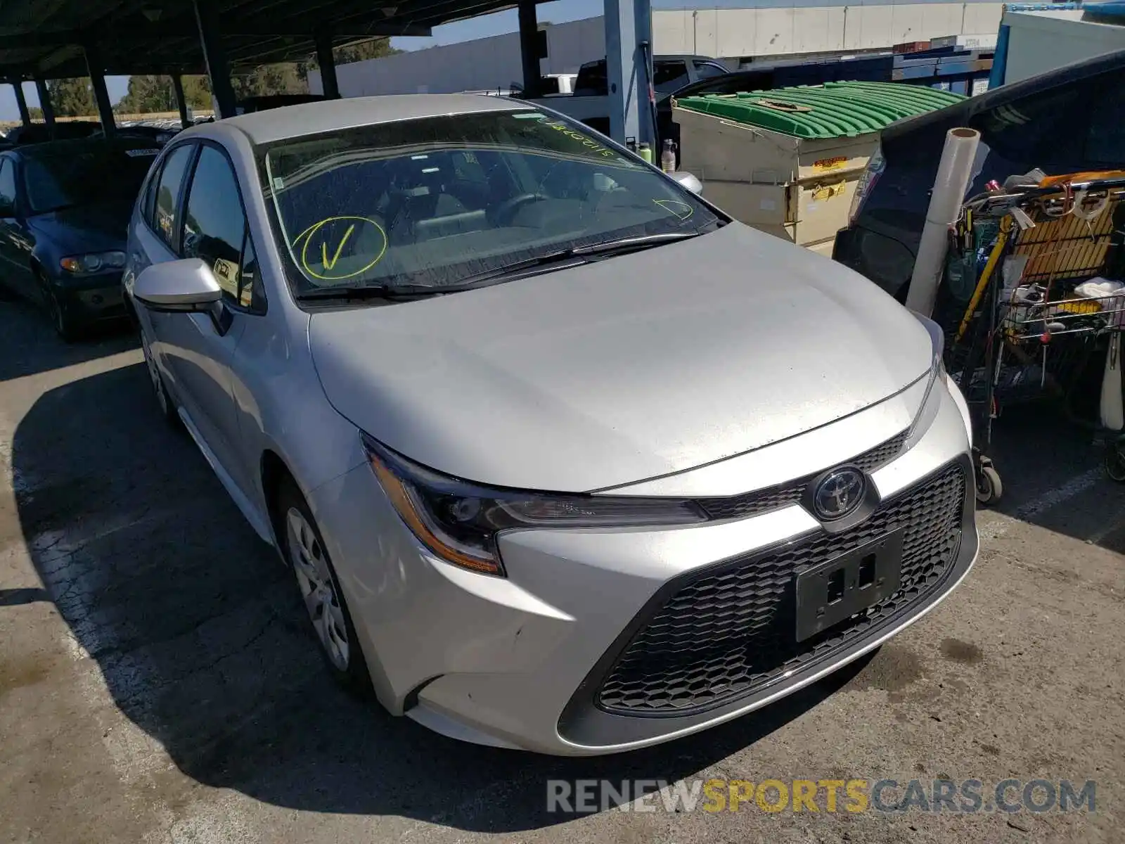 1 Photograph of a damaged car 5YFEPMAE3MP244837 TOYOTA COROLLA 2021