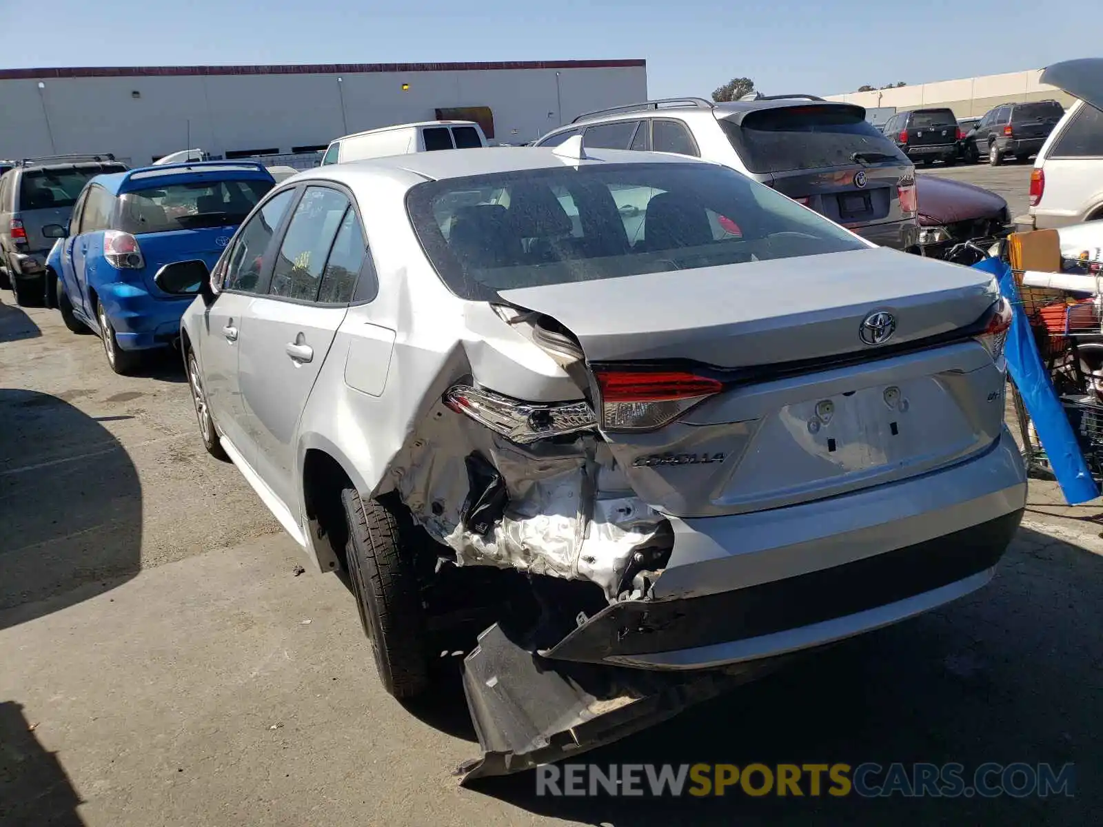 3 Photograph of a damaged car 5YFEPMAE3MP244837 TOYOTA COROLLA 2021