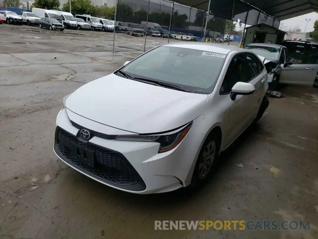 2 Photograph of a damaged car 5YFEPMAE3MP244899 TOYOTA COROLLA 2021