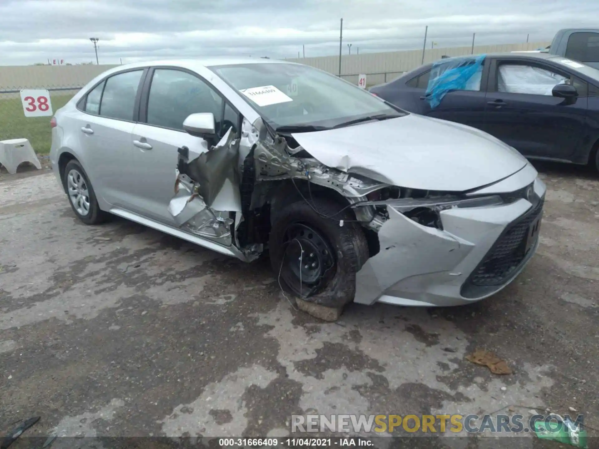 1 Photograph of a damaged car 5YFEPMAE3MP246510 TOYOTA COROLLA 2021