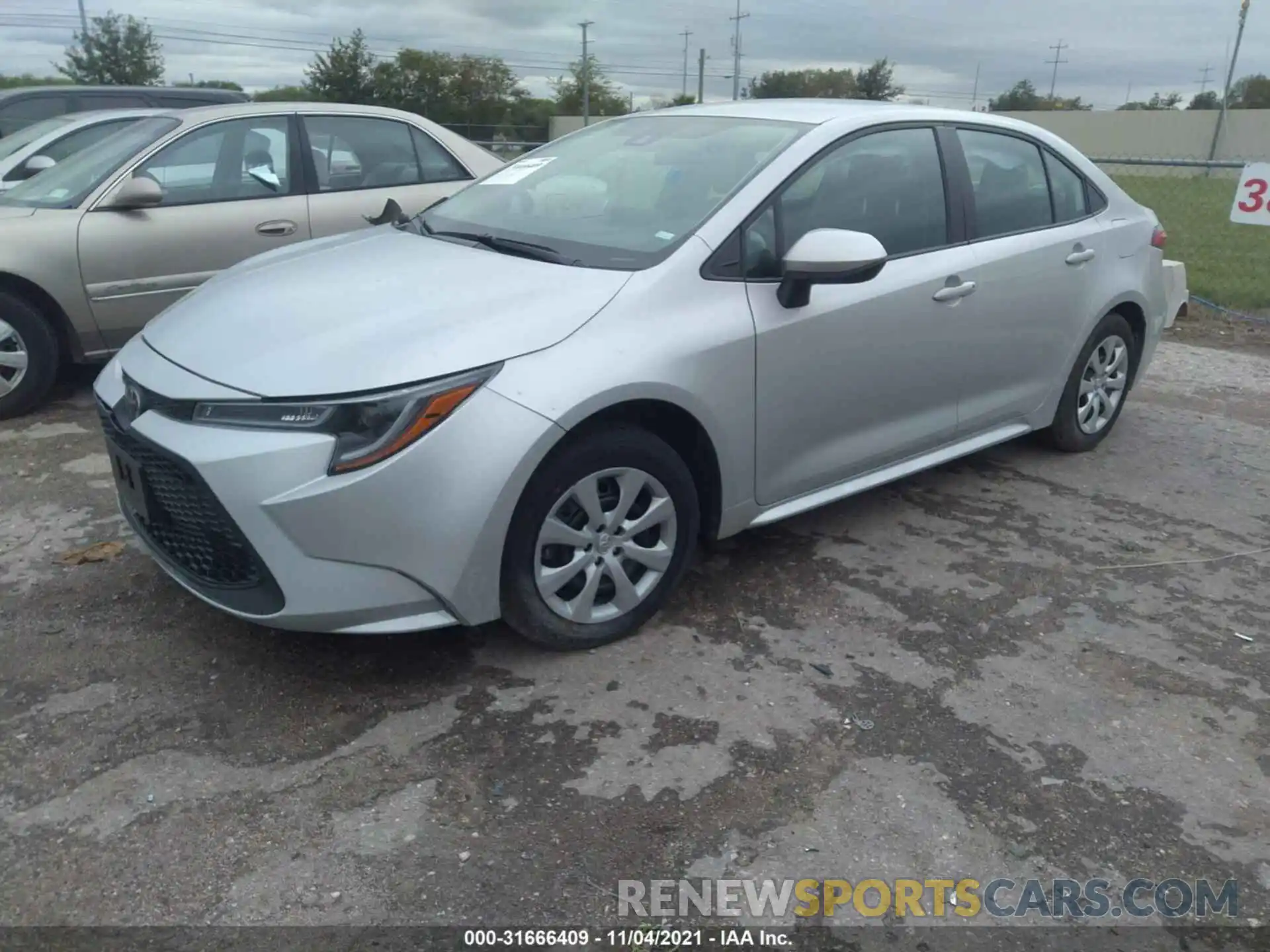 2 Photograph of a damaged car 5YFEPMAE3MP246510 TOYOTA COROLLA 2021