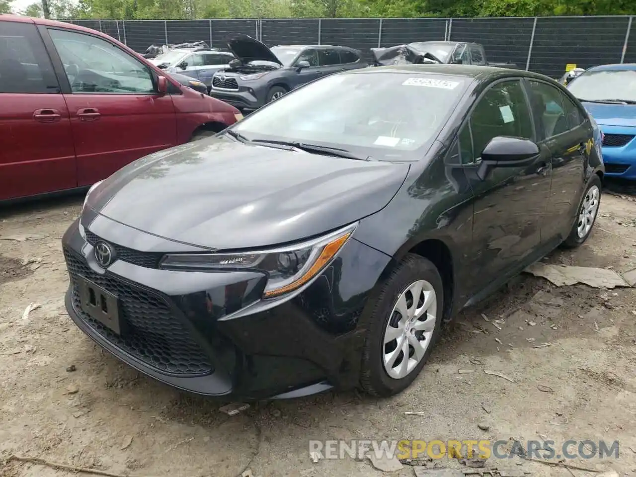 2 Photograph of a damaged car 5YFEPMAE3MP247236 TOYOTA COROLLA 2021