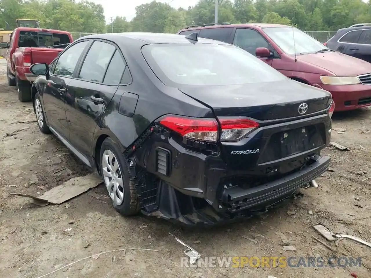 3 Photograph of a damaged car 5YFEPMAE3MP247236 TOYOTA COROLLA 2021