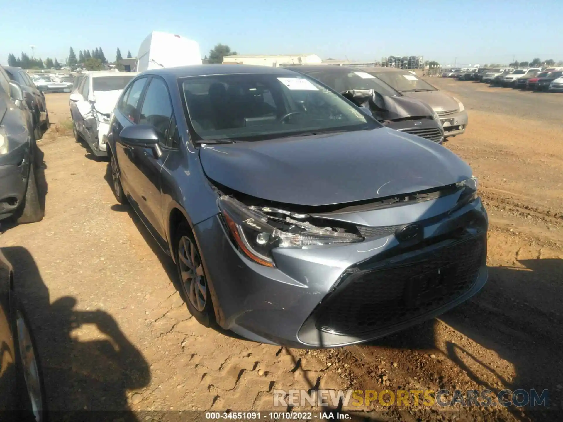 1 Photograph of a damaged car 5YFEPMAE3MP249181 TOYOTA COROLLA 2021