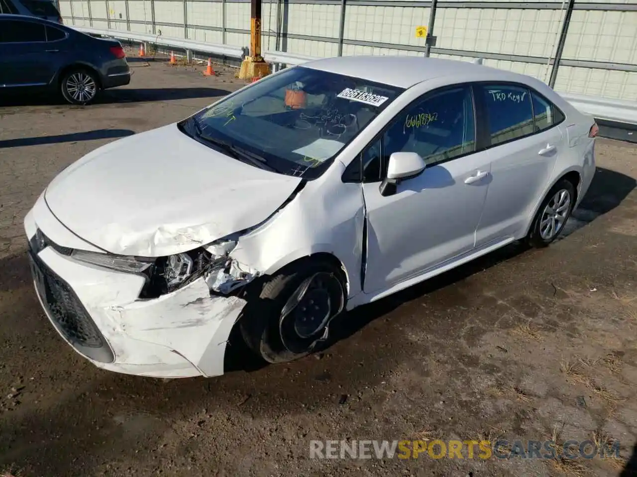 1 Photograph of a damaged car 5YFEPMAE3MP249598 TOYOTA COROLLA 2021