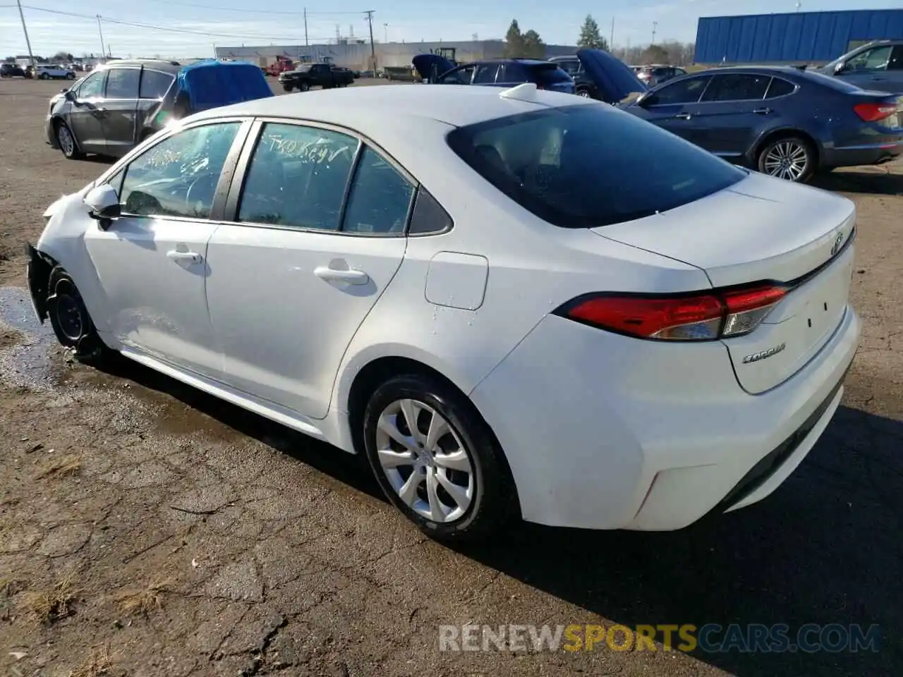 2 Photograph of a damaged car 5YFEPMAE3MP249598 TOYOTA COROLLA 2021