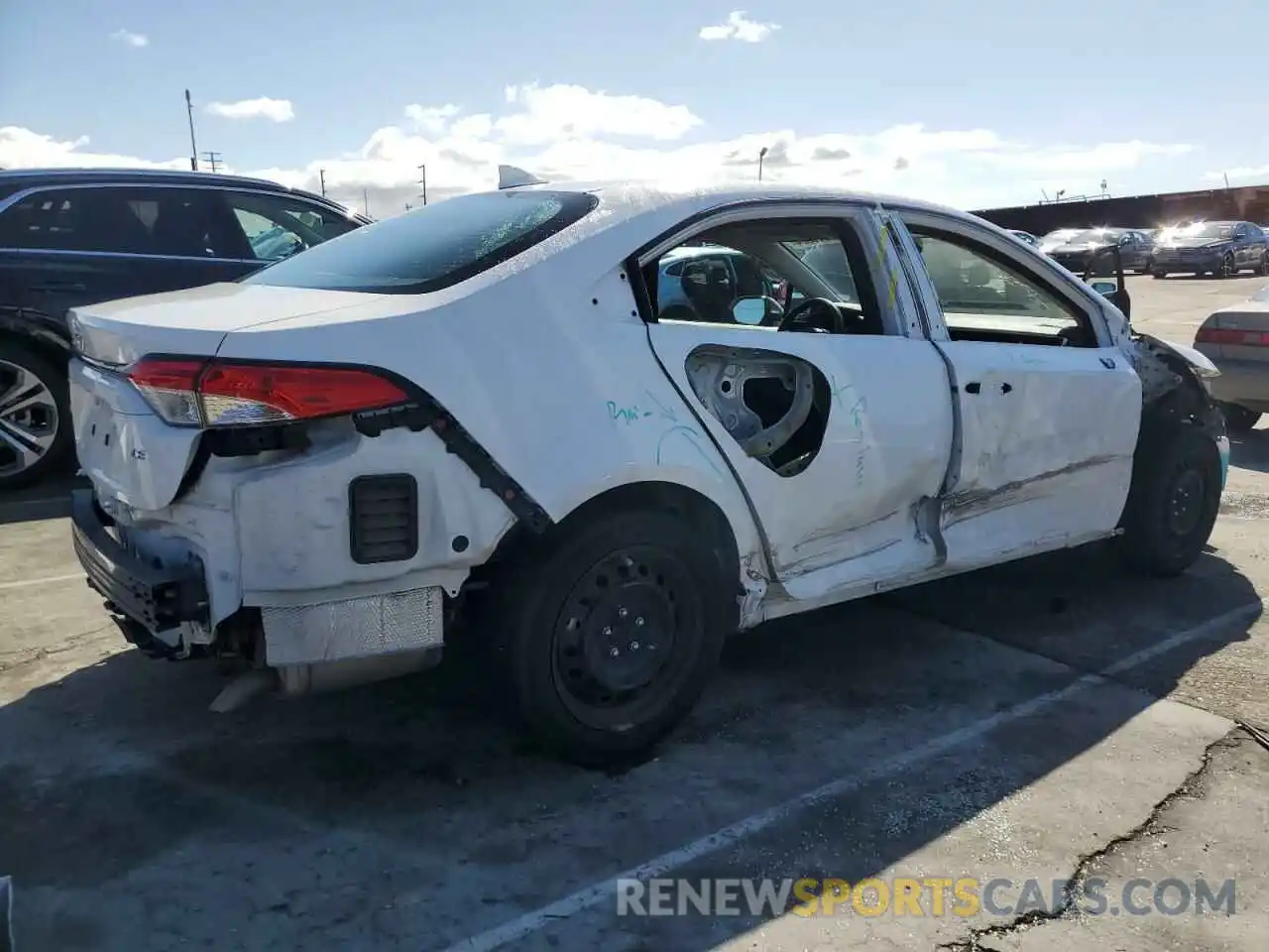 3 Photograph of a damaged car 5YFEPMAE3MP249732 TOYOTA COROLLA 2021