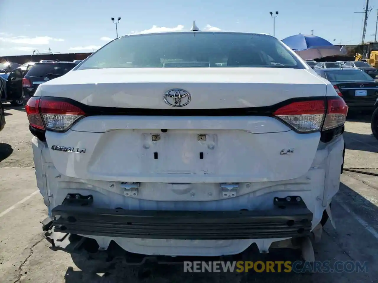 6 Photograph of a damaged car 5YFEPMAE3MP249732 TOYOTA COROLLA 2021