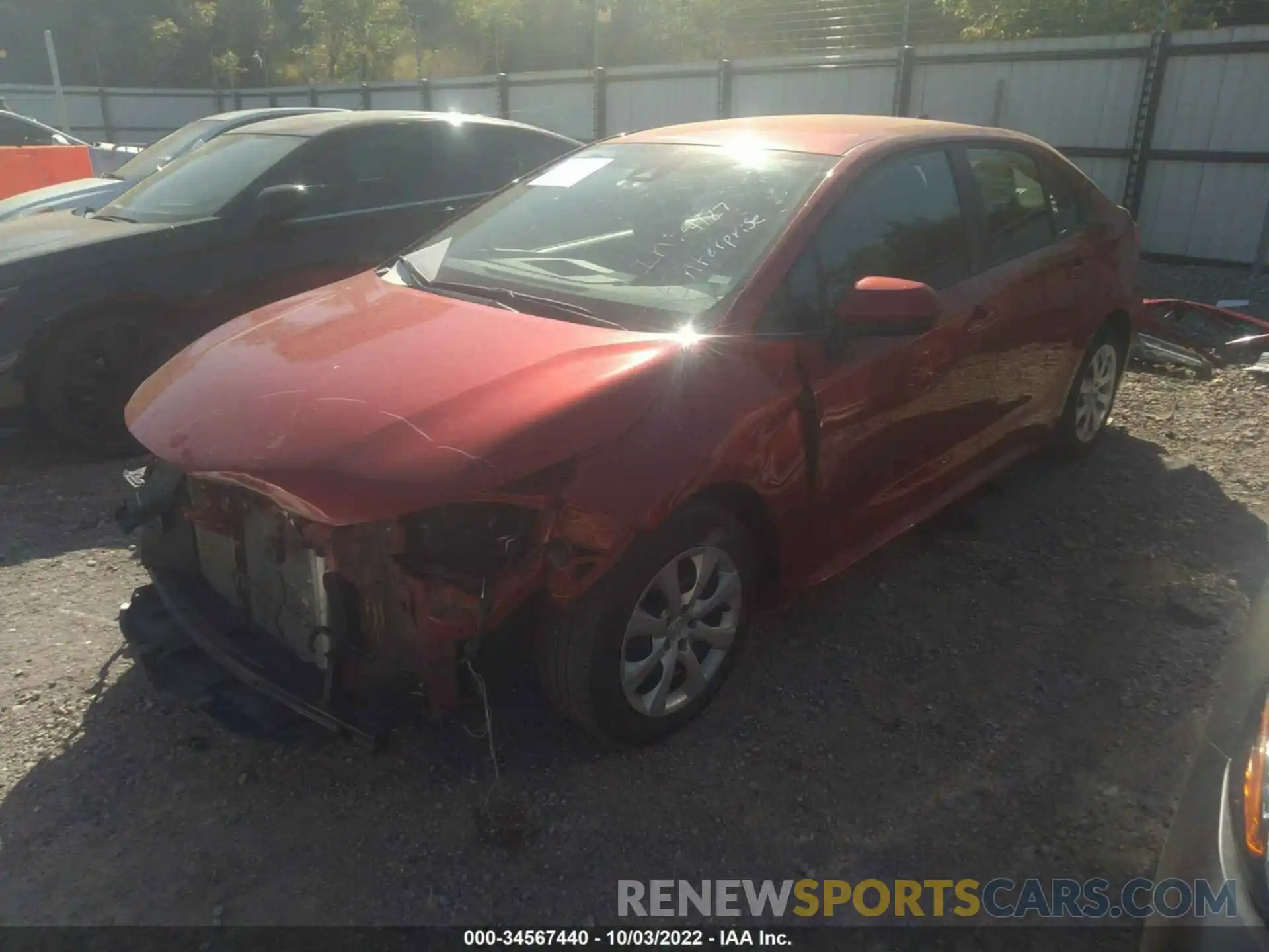 2 Photograph of a damaged car 5YFEPMAE3MP250735 TOYOTA COROLLA 2021