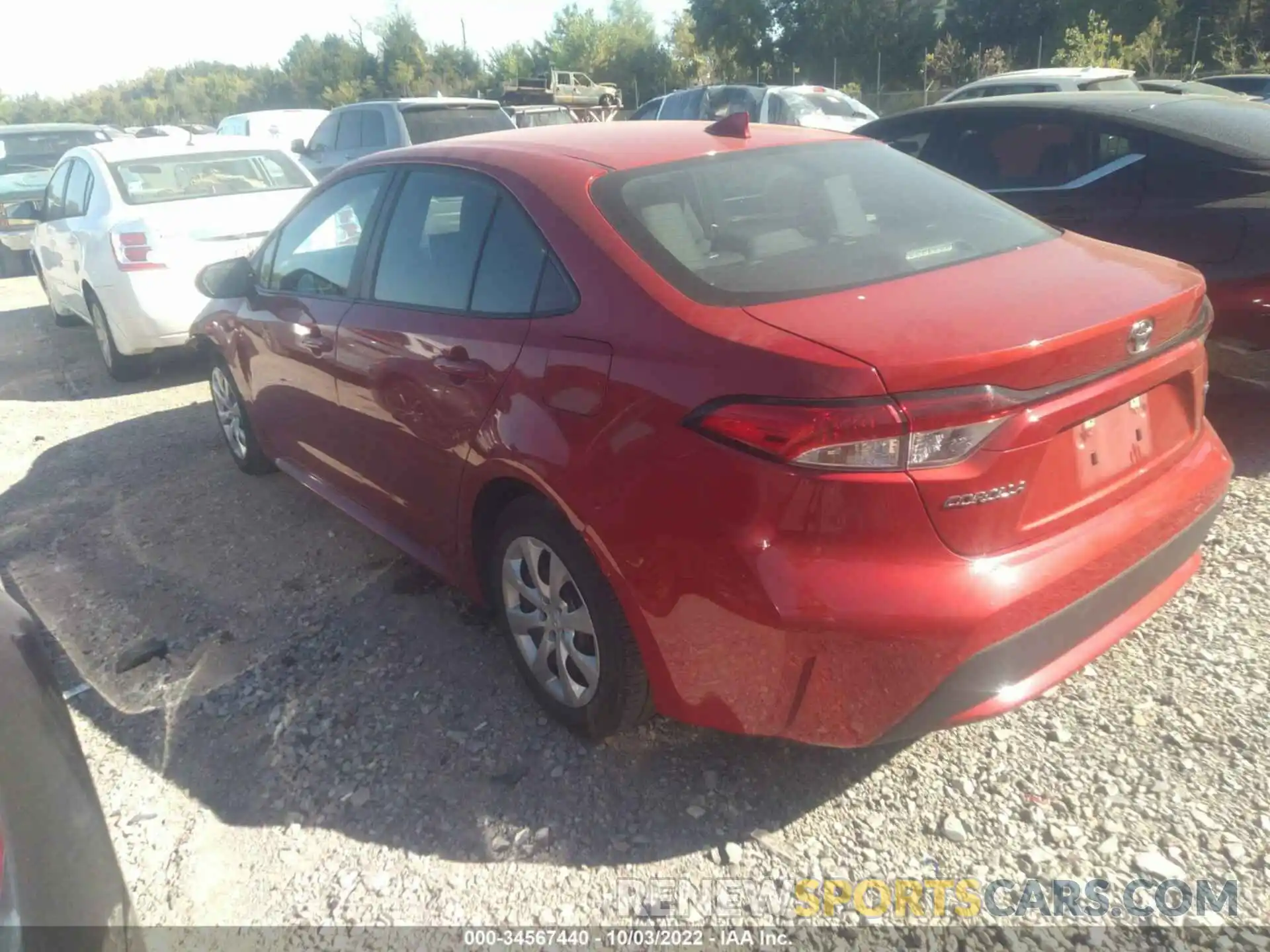 3 Photograph of a damaged car 5YFEPMAE3MP250735 TOYOTA COROLLA 2021