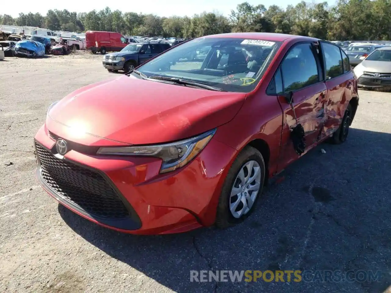 2 Photograph of a damaged car 5YFEPMAE3MP251089 TOYOTA COROLLA 2021