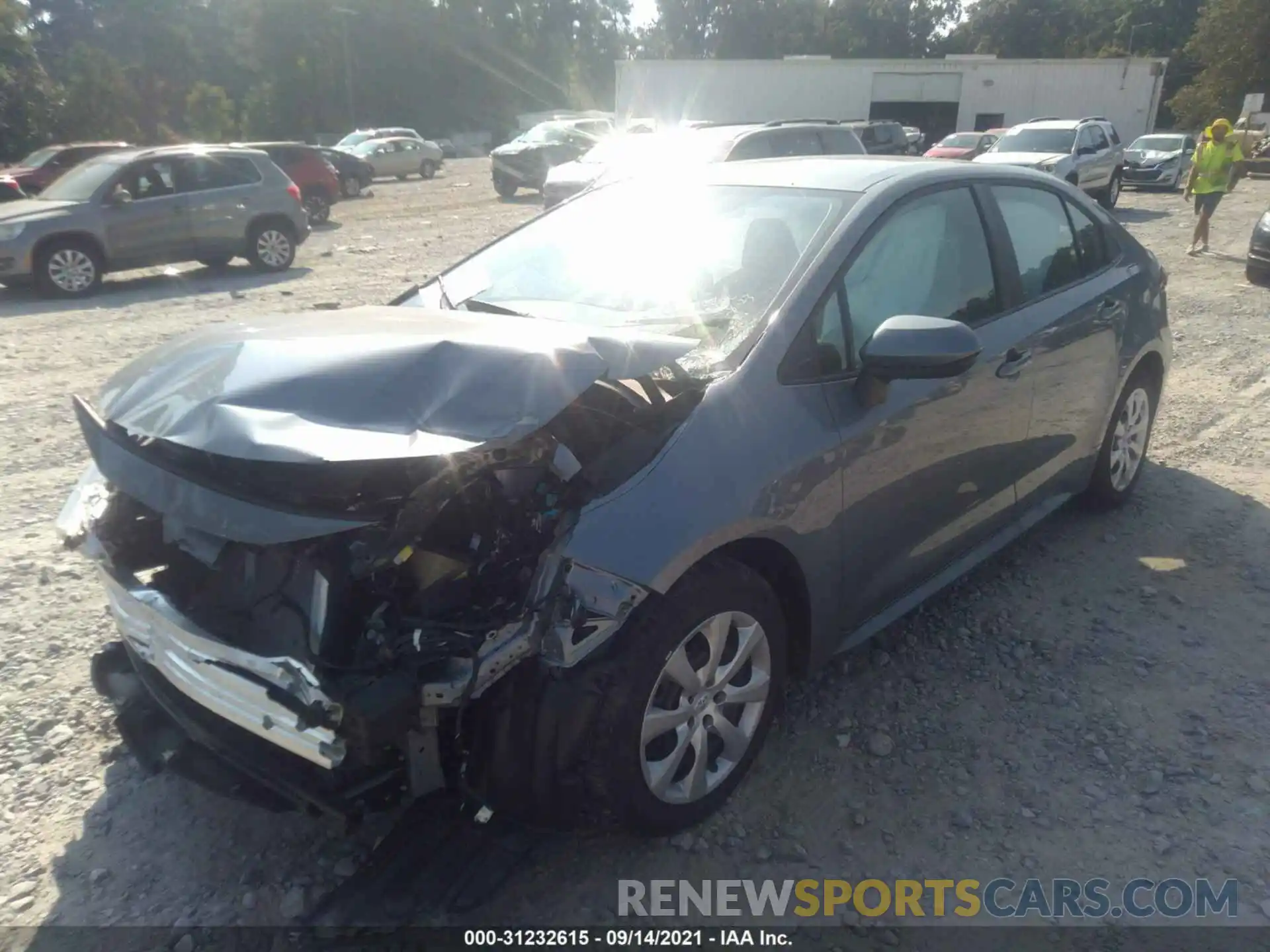 2 Photograph of a damaged car 5YFEPMAE3MP252937 TOYOTA COROLLA 2021