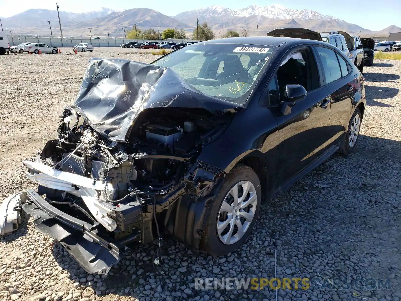 2 Photograph of a damaged car 5YFEPMAE3MP253425 TOYOTA COROLLA 2021