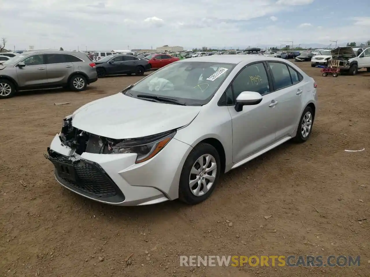 2 Photograph of a damaged car 5YFEPMAE3MP253635 TOYOTA COROLLA 2021