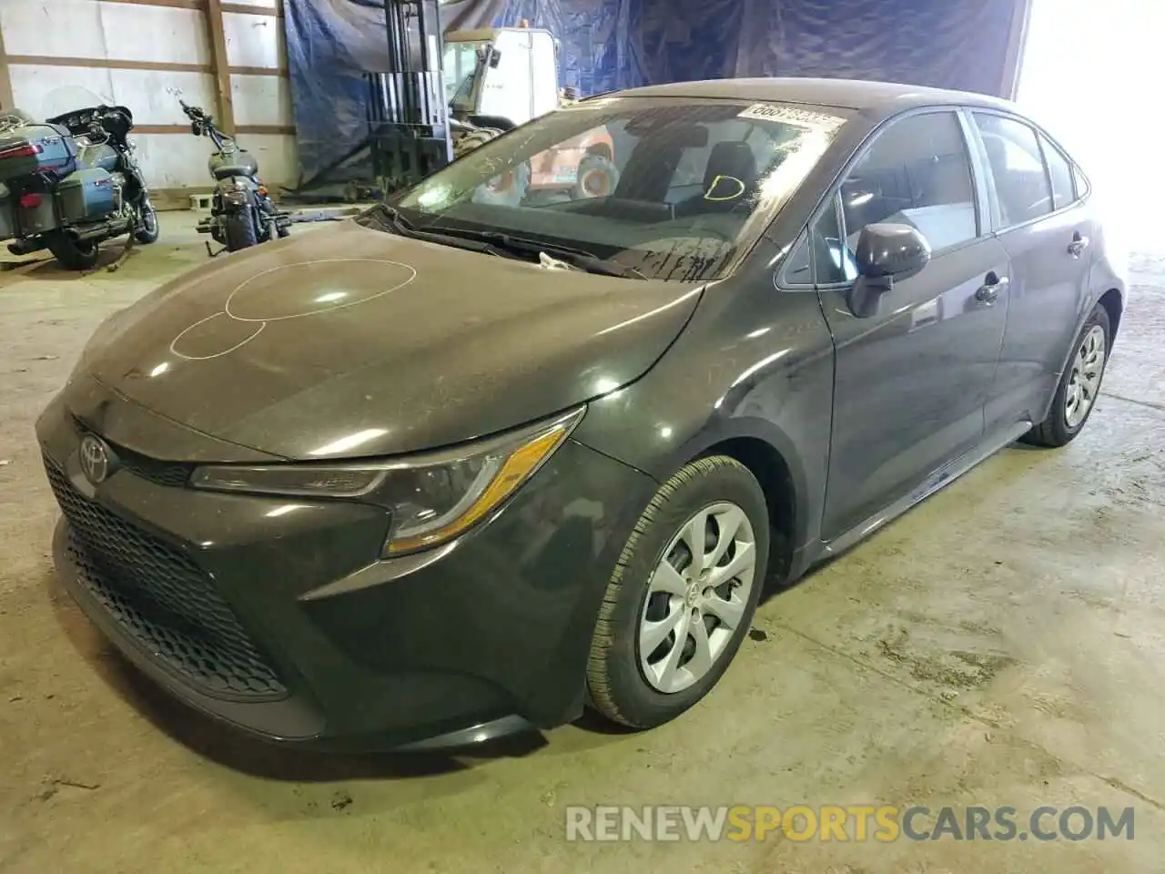 2 Photograph of a damaged car 5YFEPMAE3MP254249 TOYOTA COROLLA 2021