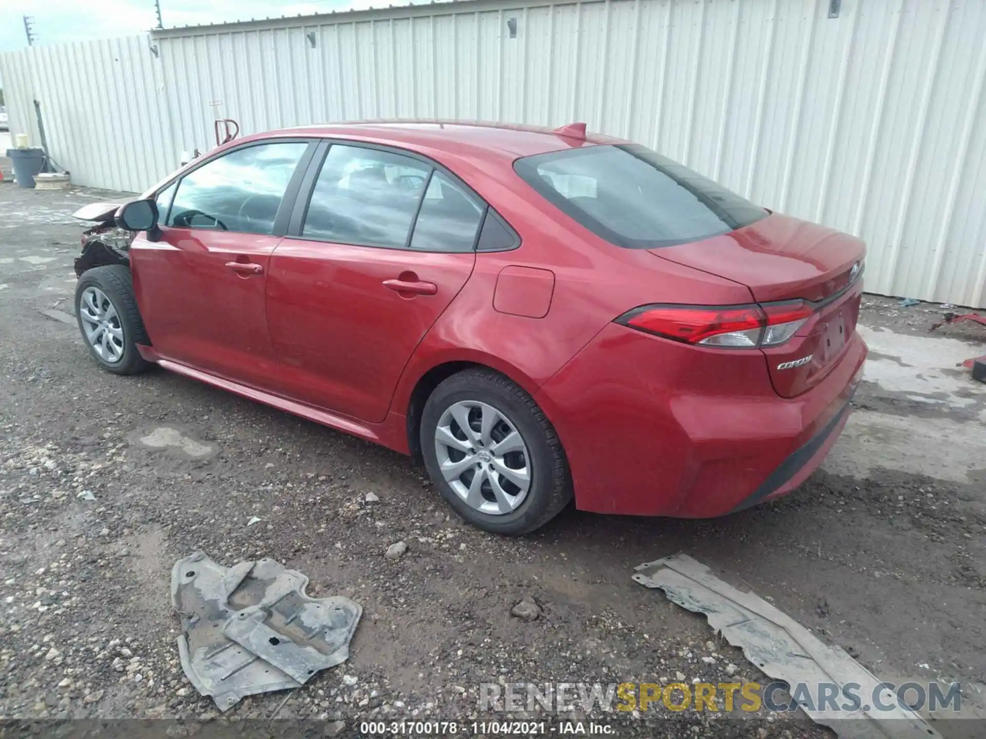 3 Photograph of a damaged car 5YFEPMAE3MP256924 TOYOTA COROLLA 2021