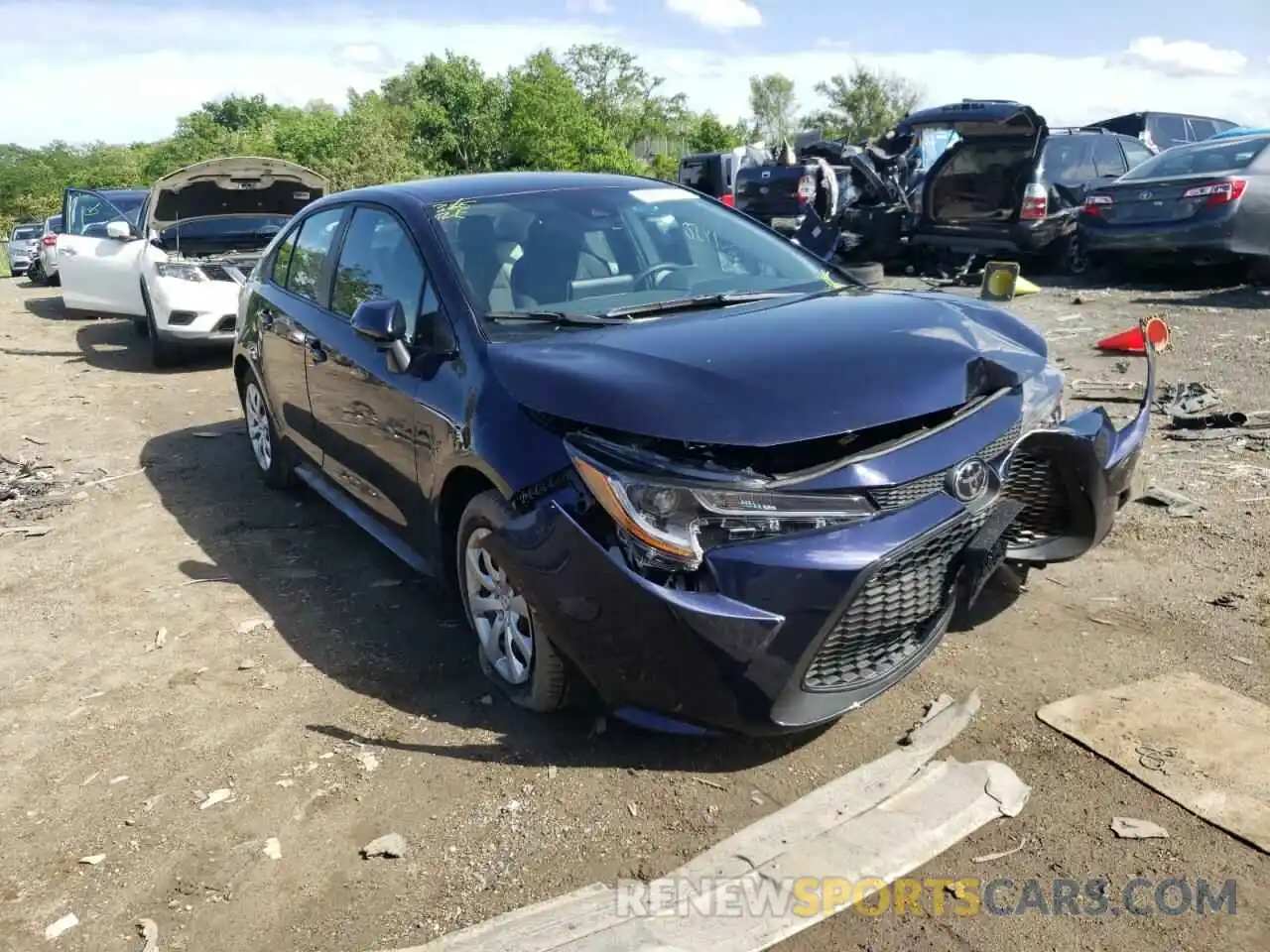 1 Photograph of a damaged car 5YFEPMAE3MP257992 TOYOTA COROLLA 2021