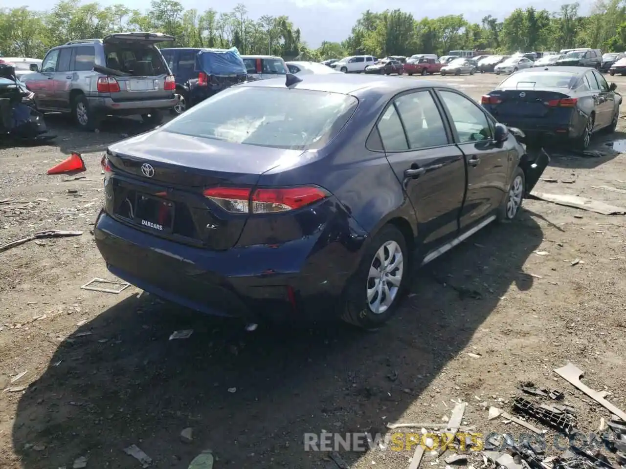 4 Photograph of a damaged car 5YFEPMAE3MP257992 TOYOTA COROLLA 2021