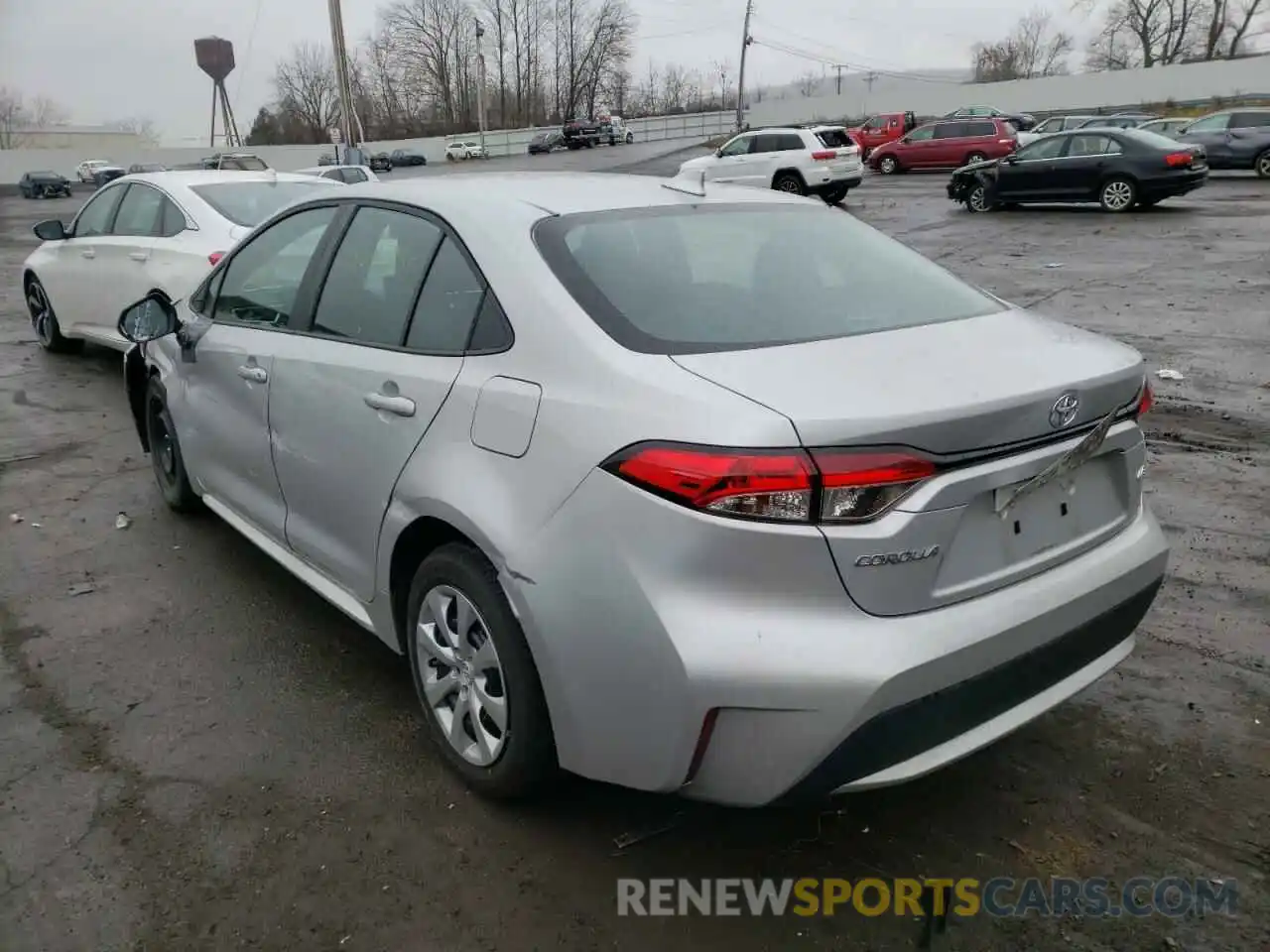 3 Photograph of a damaged car 5YFEPMAE3MP258396 TOYOTA COROLLA 2021