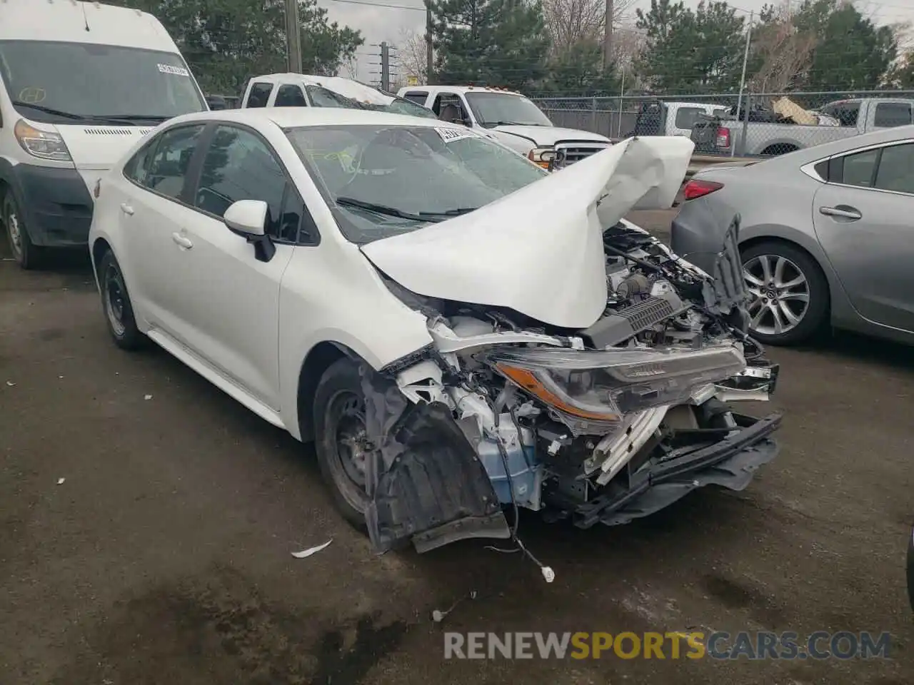 1 Photograph of a damaged car 5YFEPMAE3MP259273 TOYOTA COROLLA 2021