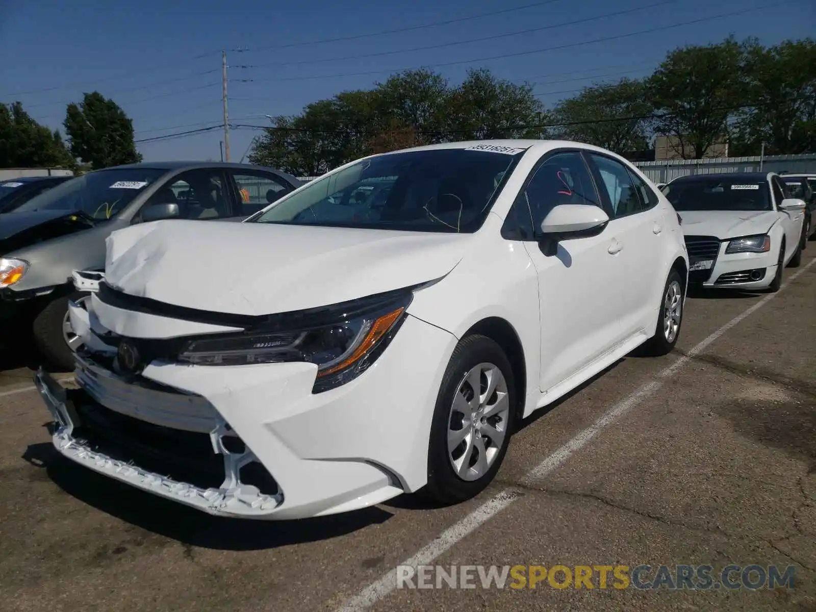 2 Photograph of a damaged car 5YFEPMAE3MP259595 TOYOTA COROLLA 2021