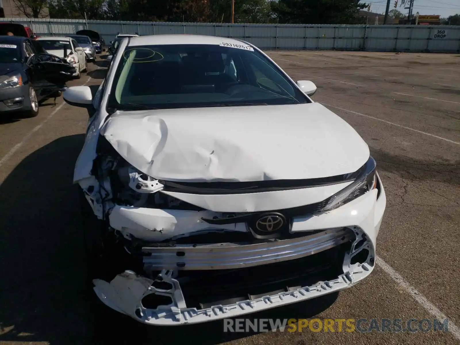 9 Photograph of a damaged car 5YFEPMAE3MP259595 TOYOTA COROLLA 2021