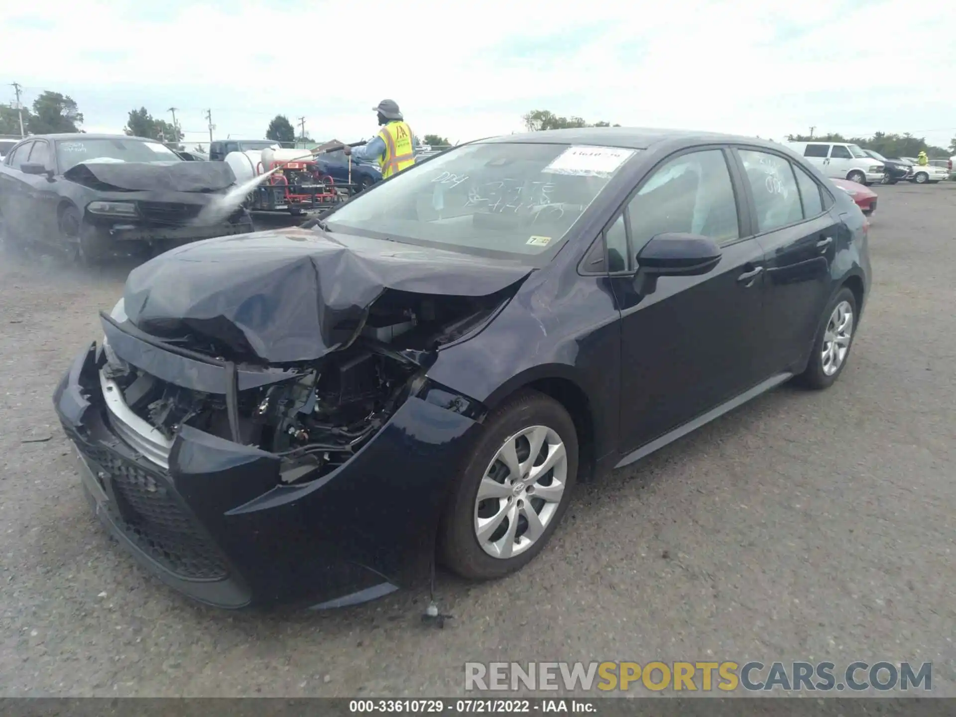 2 Photograph of a damaged car 5YFEPMAE3MP259662 TOYOTA COROLLA 2021