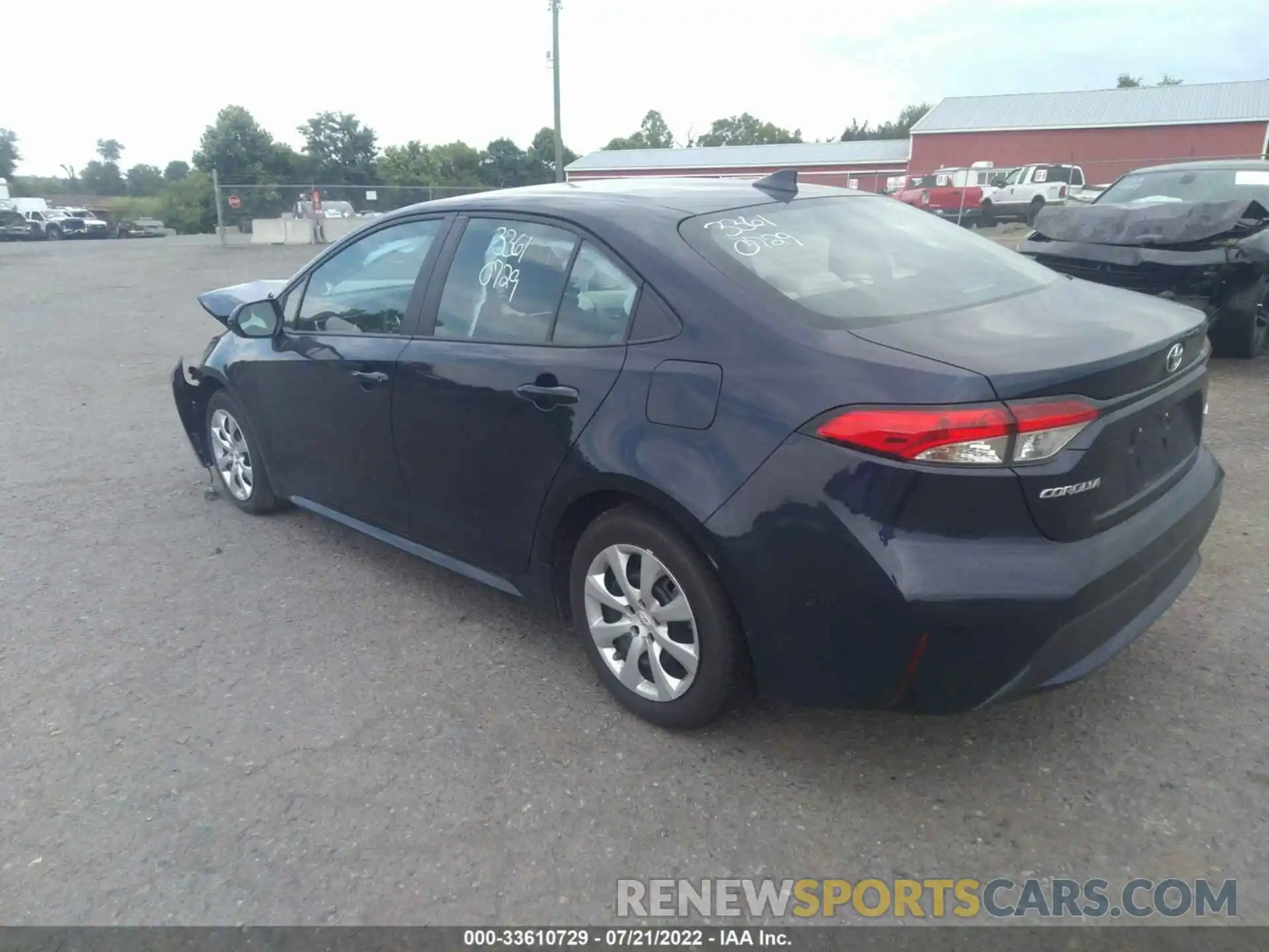 3 Photograph of a damaged car 5YFEPMAE3MP259662 TOYOTA COROLLA 2021