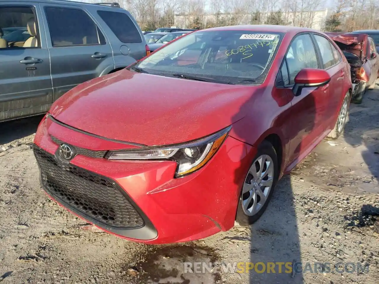 2 Photograph of a damaged car 5YFEPMAE3MP259869 TOYOTA COROLLA 2021