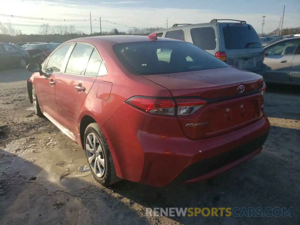 3 Photograph of a damaged car 5YFEPMAE3MP259869 TOYOTA COROLLA 2021