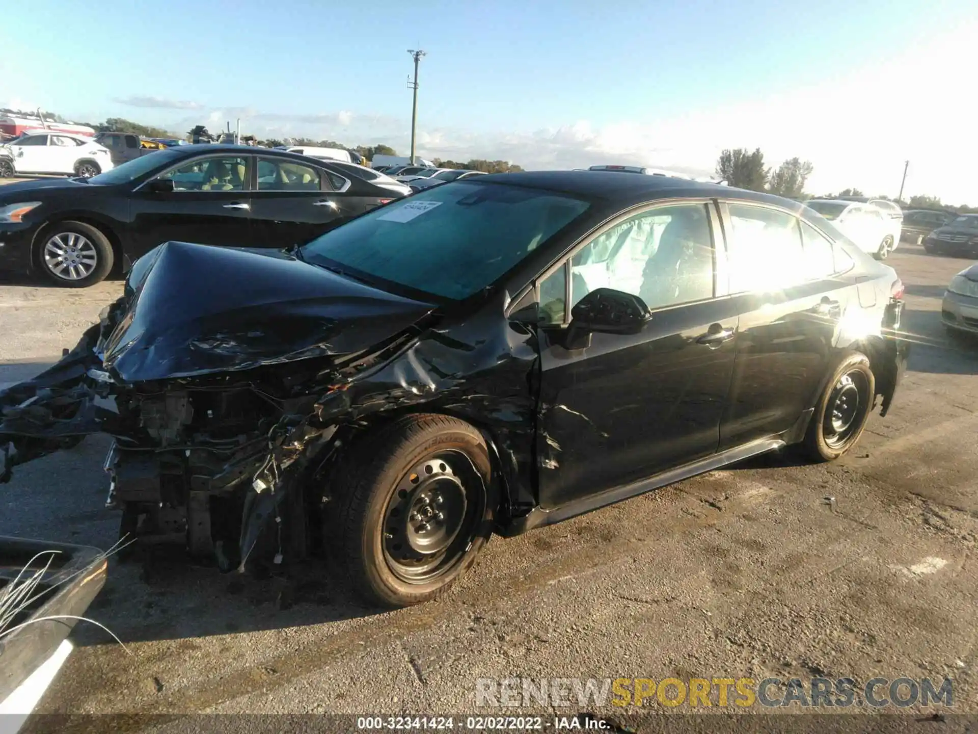 2 Photograph of a damaged car 5YFEPMAE3MP265249 TOYOTA COROLLA 2021