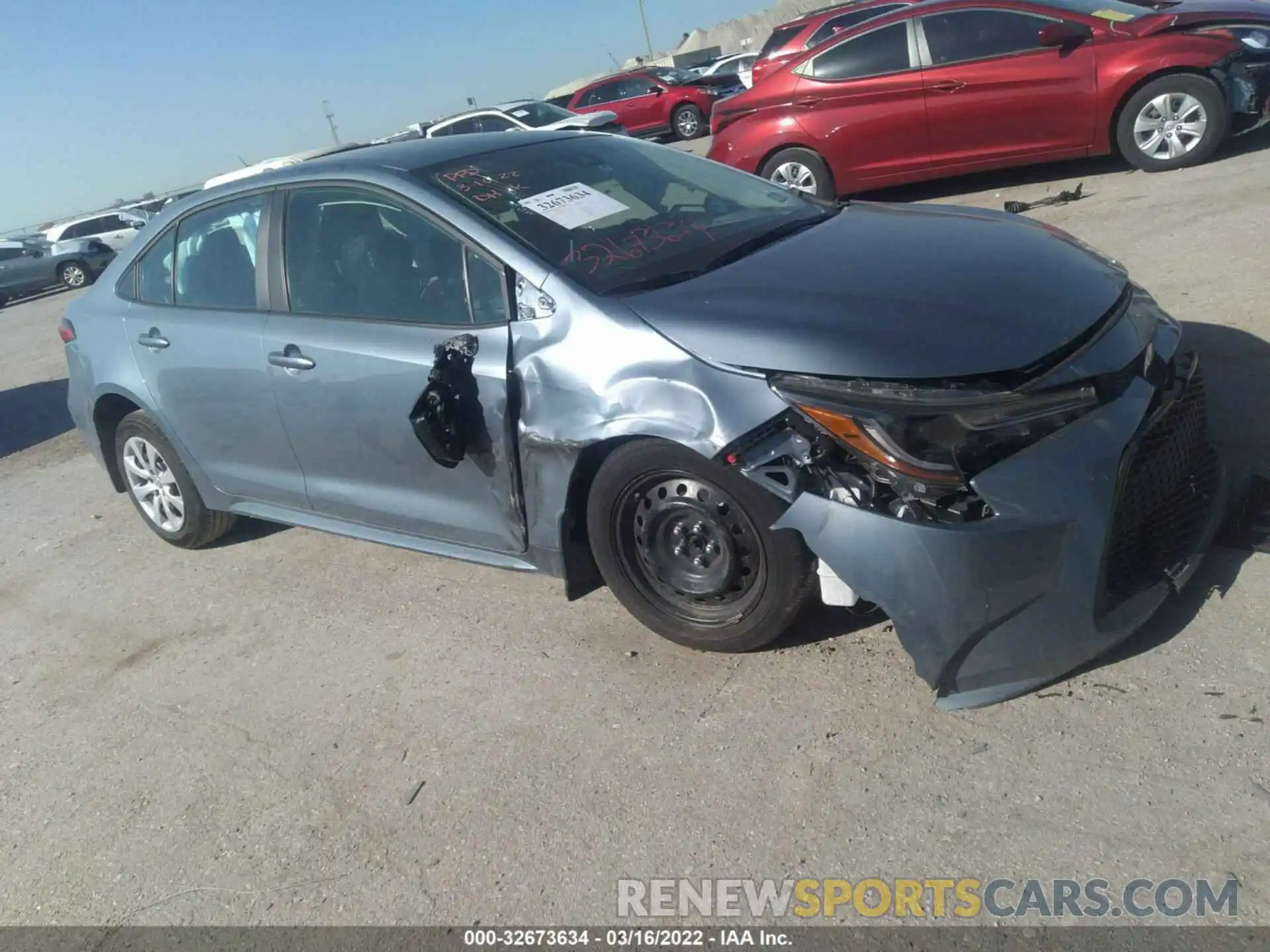 1 Photograph of a damaged car 5YFEPMAE3MP267390 TOYOTA COROLLA 2021