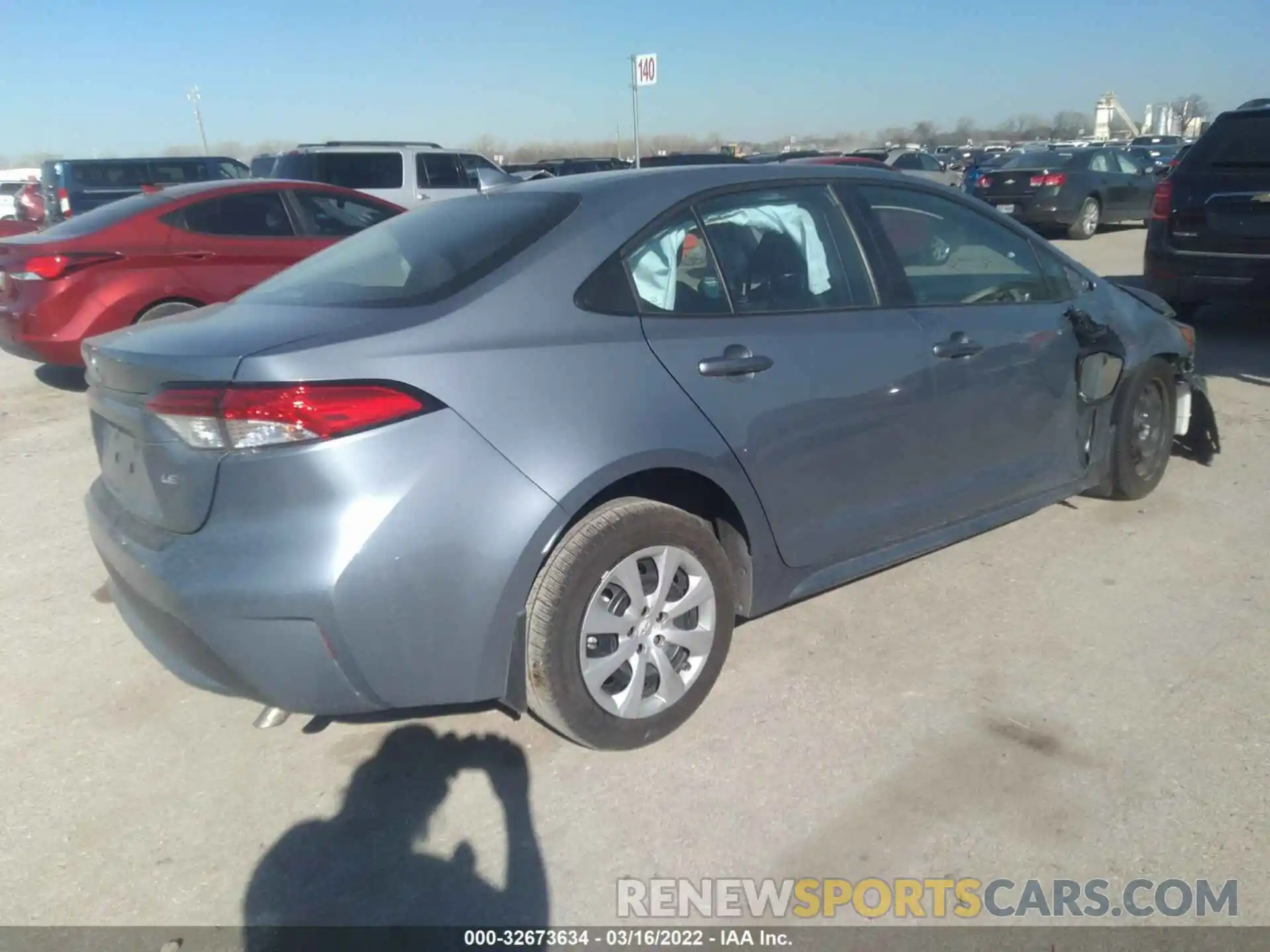 4 Photograph of a damaged car 5YFEPMAE3MP267390 TOYOTA COROLLA 2021