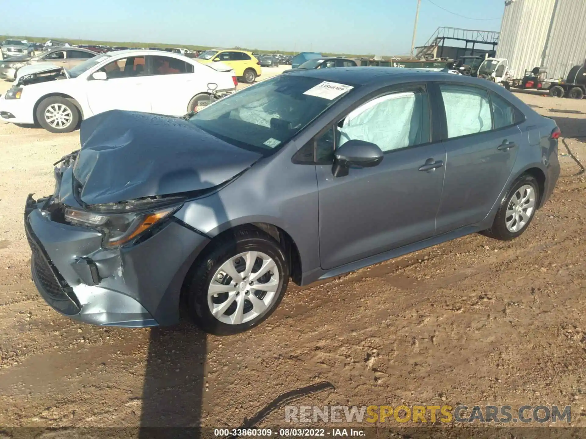 2 Photograph of a damaged car 5YFEPMAE3MP269205 TOYOTA COROLLA 2021