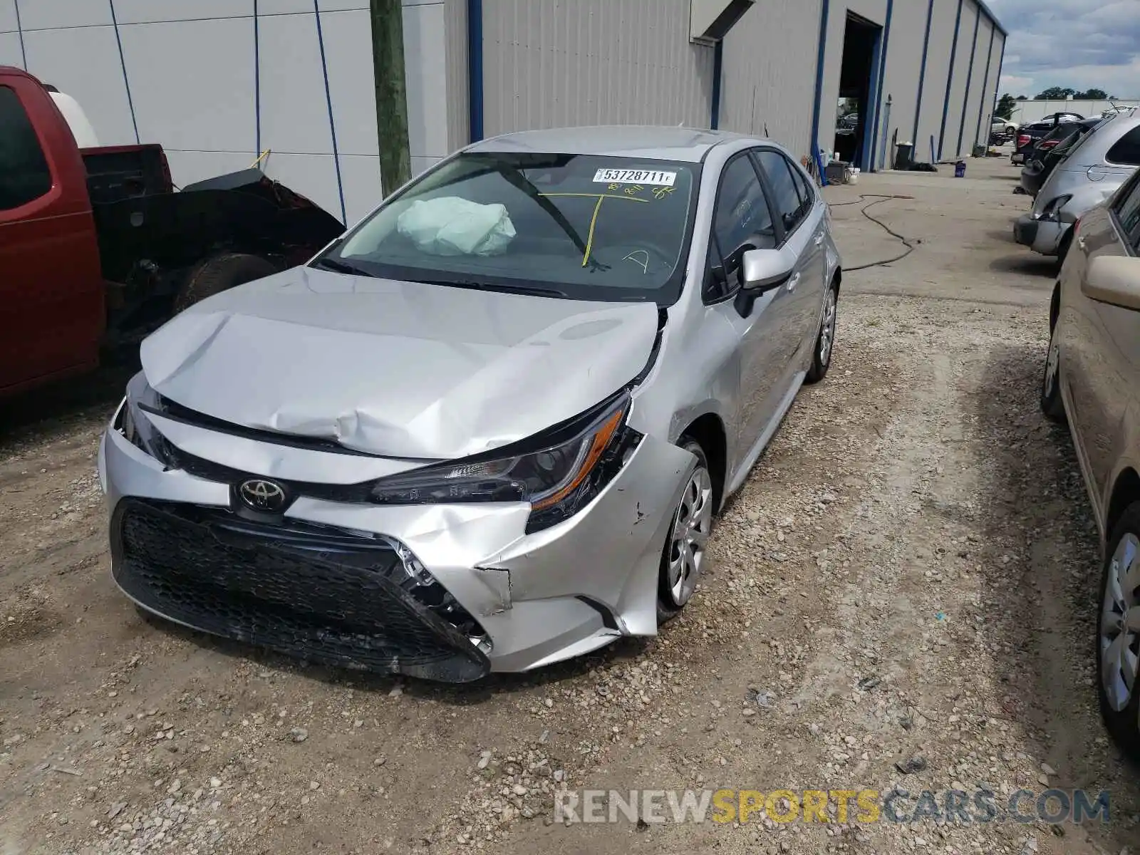 2 Photograph of a damaged car 5YFEPMAE3MP270967 TOYOTA COROLLA 2021