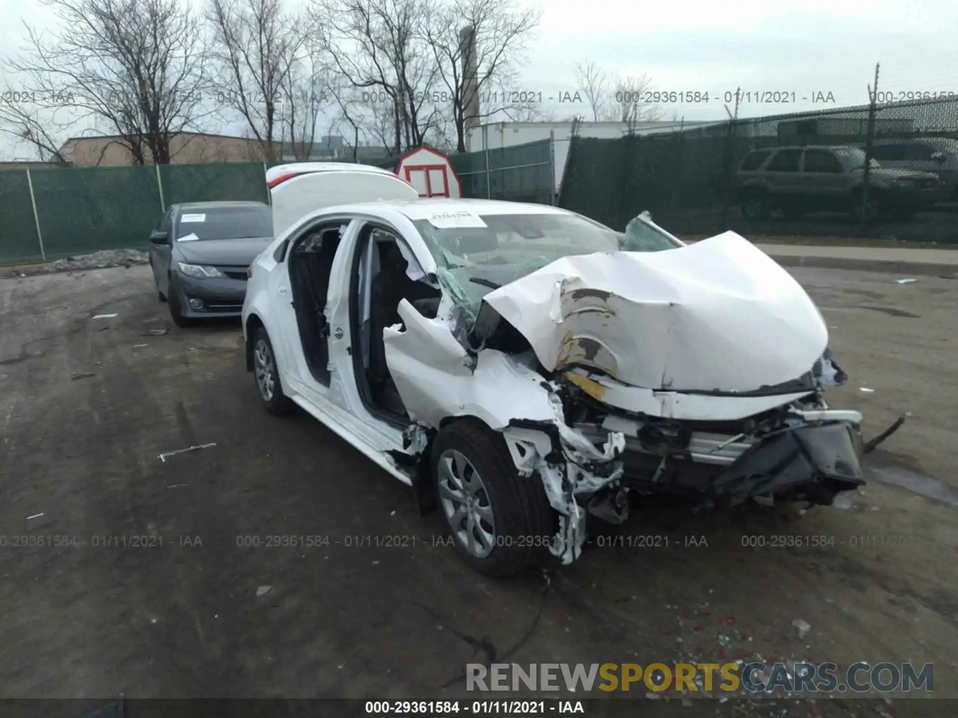 1 Photograph of a damaged car 5YFEPMAE3NP175194 TOYOTA COROLLA 2021