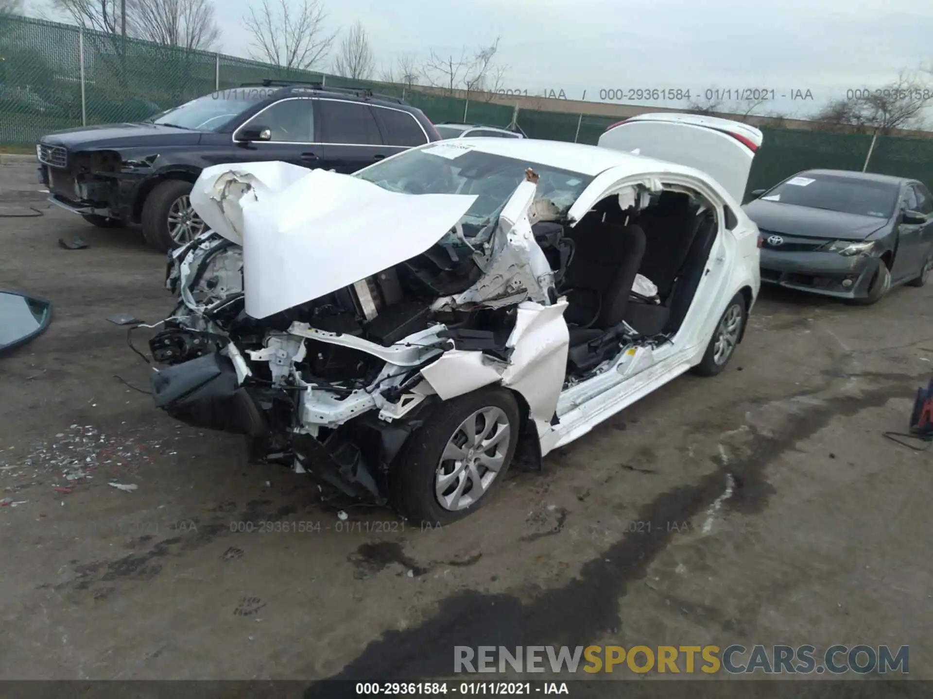 2 Photograph of a damaged car 5YFEPMAE3NP175194 TOYOTA COROLLA 2021