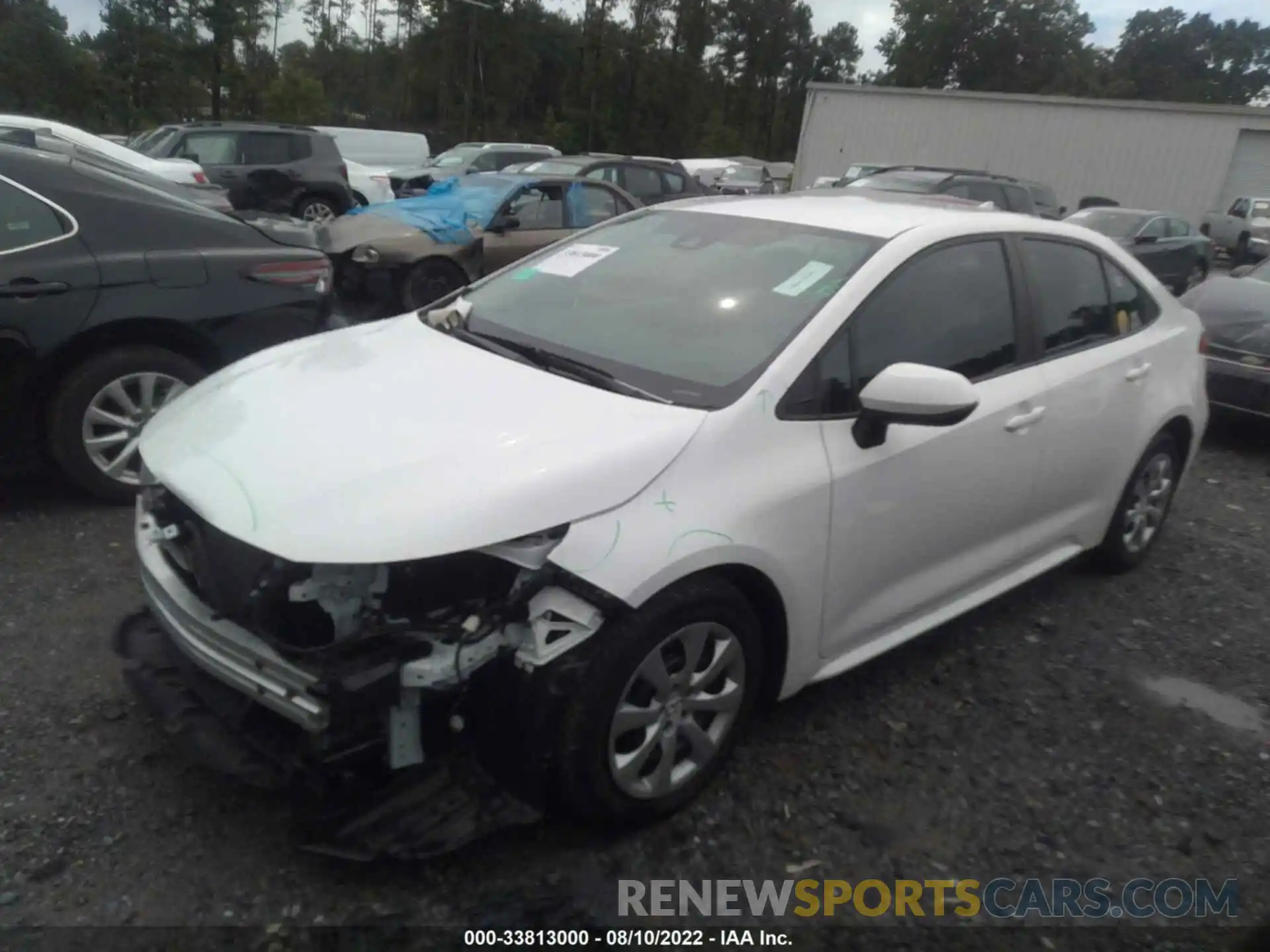 2 Photograph of a damaged car 5YFEPMAE4MP147727 TOYOTA COROLLA 2021