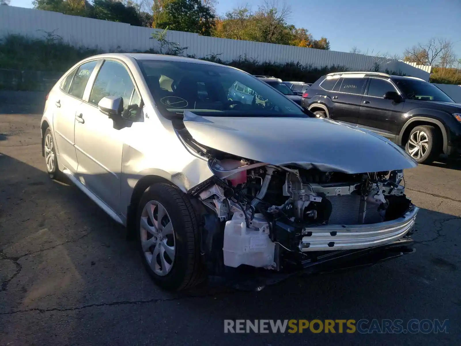 1 Photograph of a damaged car 5YFEPMAE4MP152720 TOYOTA COROLLA 2021