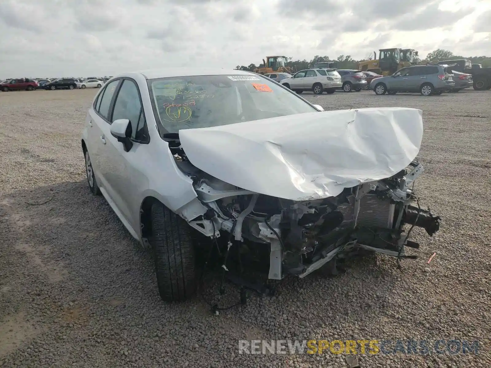 1 Photograph of a damaged car 5YFEPMAE4MP152877 TOYOTA COROLLA 2021