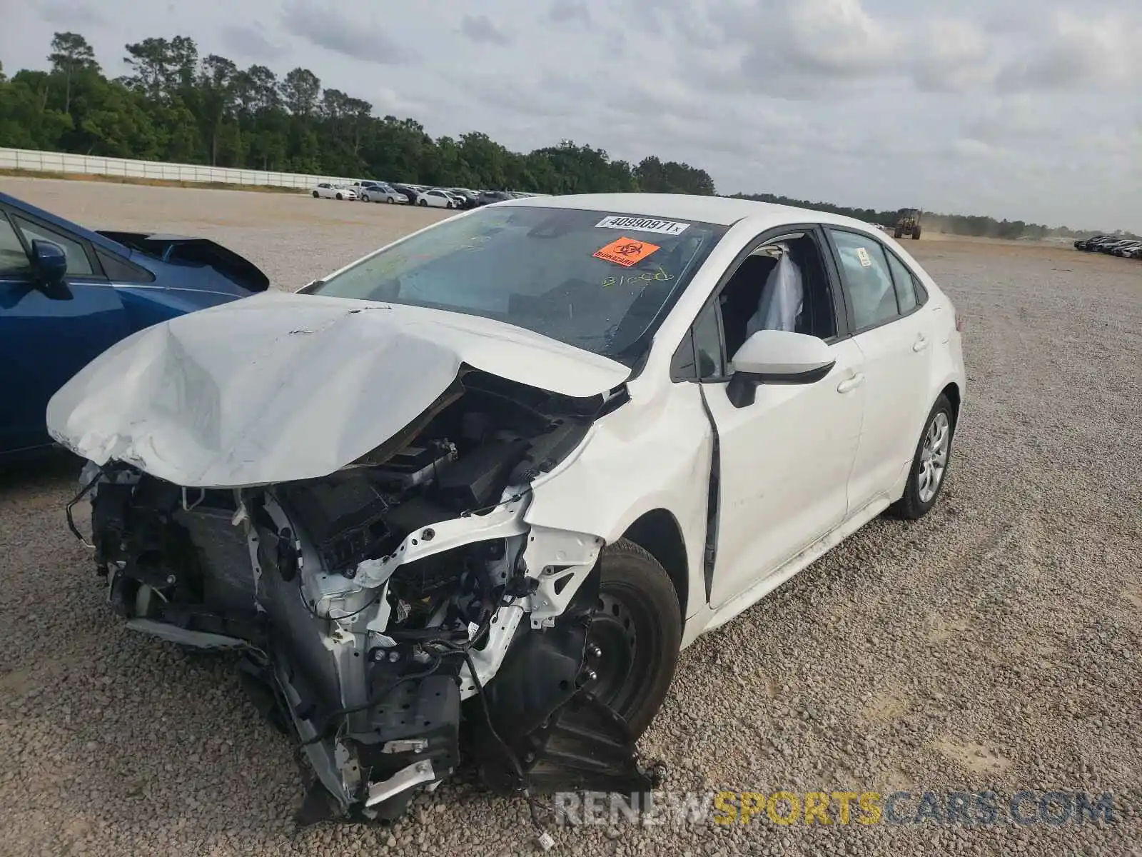 2 Photograph of a damaged car 5YFEPMAE4MP152877 TOYOTA COROLLA 2021