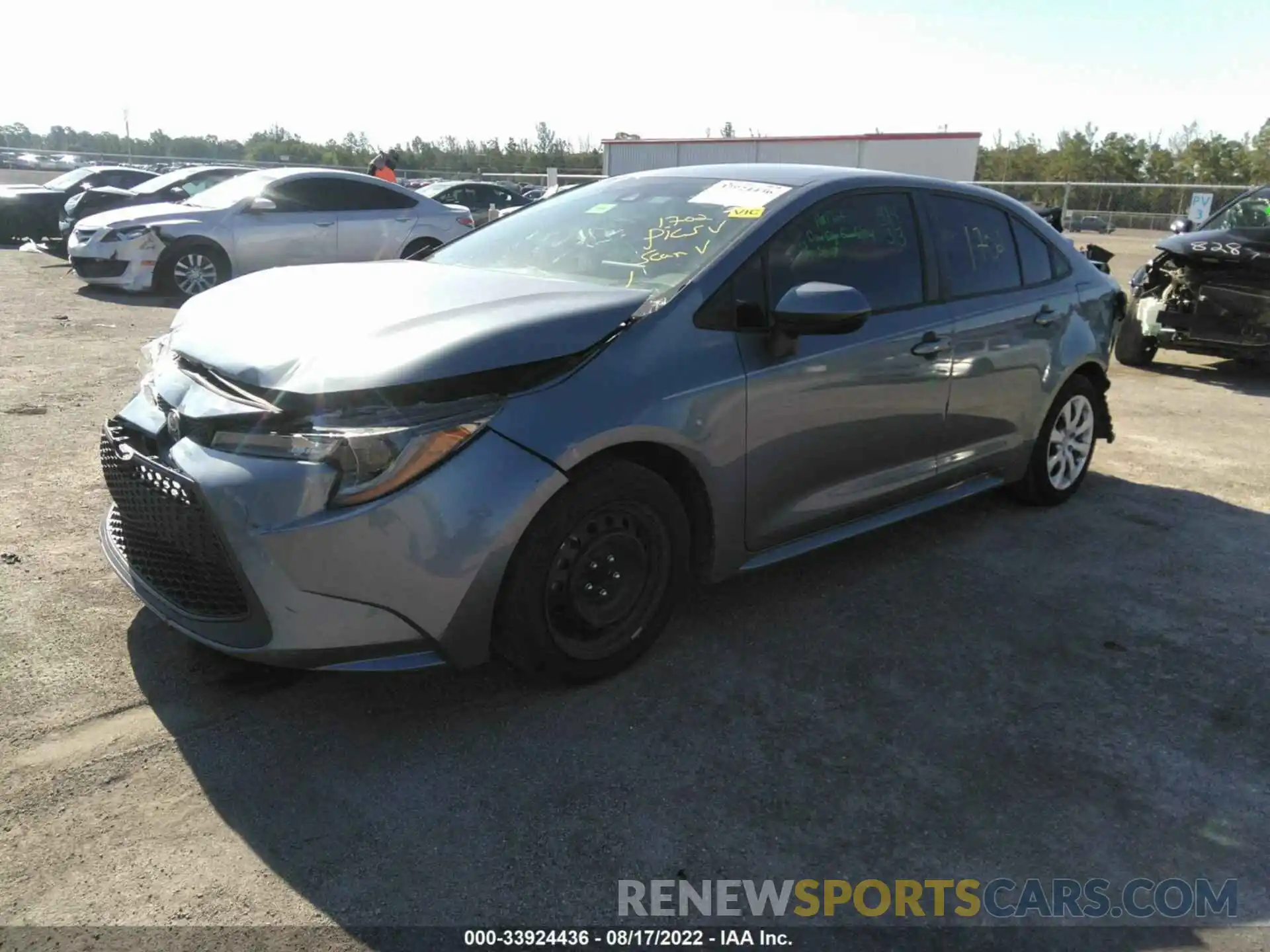 2 Photograph of a damaged car 5YFEPMAE4MP153110 TOYOTA COROLLA 2021